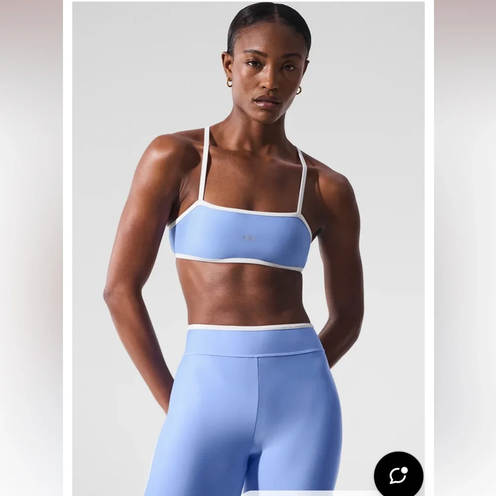ALO Yoga Women's Light Blue Sports Bra